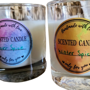 Handmade soy candle "Winter Spice", 150gr - αρωματικά κεριά, κεριά, κερί σόγιας