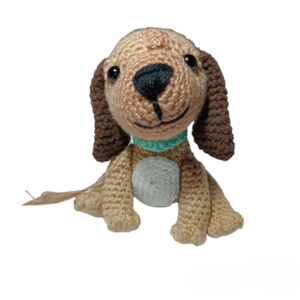 Χειροποίητο πλεκτό σκυλάκι Μπιγκλ (Beagle)- 14 εκ - χειροποίητα, λούτρινα, amigurumi