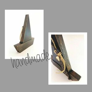 Ξύλινο καραβάκι μαύρο με χρυσό plexiglass γούρι 19*19*2εκ. - ξύλο, καραβάκι, plexi glass, γούρια - 2