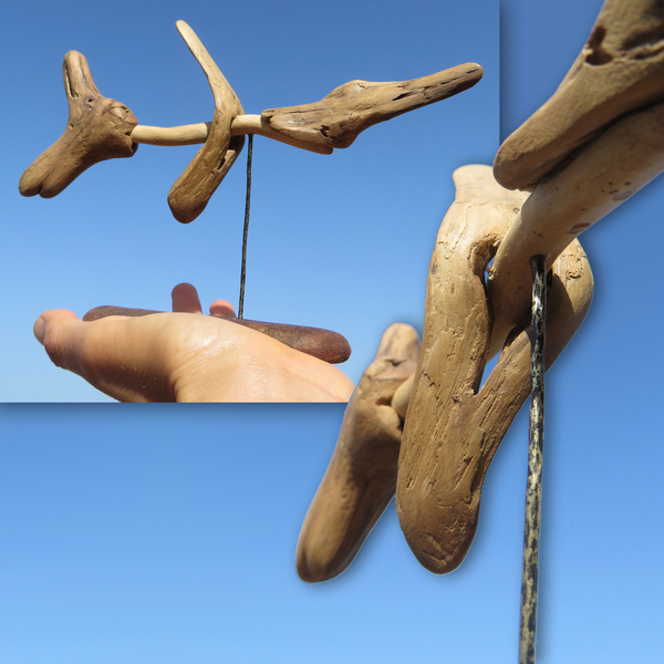 Ψάρι - Driftwood Art - ξύλο, διακοσμητικά - 5