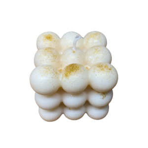 Χειροποιητο Λευκο Κερι ΒUBBLE Σε Αρωμα Της Επιλογης Σας, 150γρ. - αρωματικά κεριά, αρωματικό χώρου, 100% φυτικό, soy candle - 2