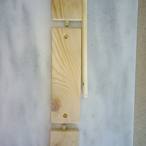 Ξύλινη Βάση-Stand (Βοήθημα για το πλέξιμο!) Διαστάσεις 18cm X 7cm X9cm Χρώμα ξύλου - ξύλο, νήμα, οργάνωση & αποθήκευση - 4