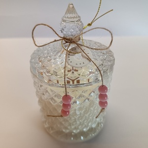 Αρωματικό κερί σόγιας σε φοντανιέρα 15x9cm - αρωματικά κεριά, αγ. βαλεντίνου, δώρα για γυναίκες, soy candles - 4