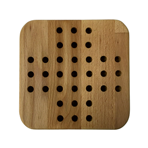 Ξύλινο επιτραπέζιο παιχνίδι για ένα άτομο (Peg Solitaire),χειροποίητο από ξύλο όξιάς. 15x15x1,8εκ. Τμχ1. - κορίτσι, αγόρι, για ενήλικες, ξύλινα παιχνίδια - 2