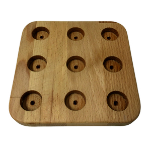Τρίλιζα χειροποίητη ξύλινη,15x15x1,8 εκ. Τμχ.1 - unisex, τρίλιζα, unisex gifts, ξύλινα παιχνίδια - 4