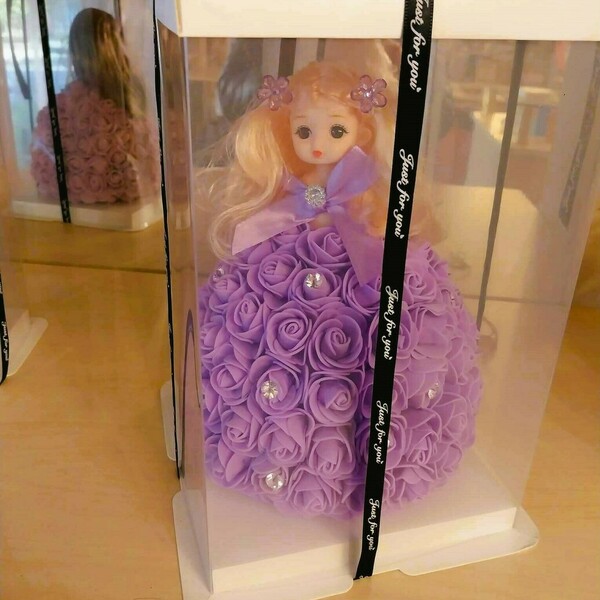 Rose Doll 25cm - ύφασμα, πλαστικό, δώρα επετείου, διακοσμητικά, αγ. βαλεντίνου
