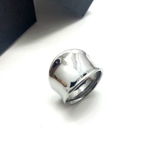 Minimal δαχτυλίδι καμπύλη από ανοξείδωτο ατσάλι (1,7 εκ) - ατσάλι, σταθερά