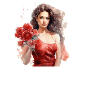 Αφίσα - Poster Pretty Woman in Red 1, 21x30εκ. - αφίσες