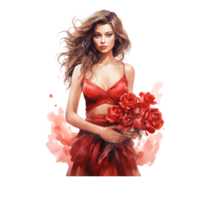 Αφίσα - Poster Pretty Woman in Red 3, 21x30εκ. - αφίσες