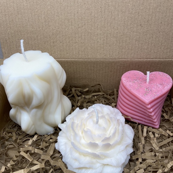 GIFT BOX * Με 3 Κερακια Σογιας με διαφορετικο αρωμα το καθε ενα - κερί, αρωματικά κεριά, αρωματικό χώρου, 100% φυτικό, soy candles - 2