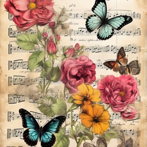 Αφίσα - Poster Vintage Butterflies 1, 21x30εκ. - αφίσες