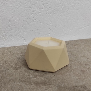Κερί σε mini κασπώ εξάγωνο σχήμα 7x3εκ. - 3