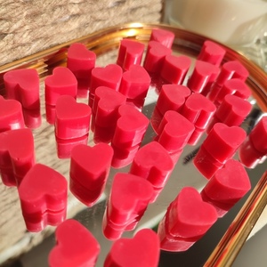 Valentine's Love Melts - αρωματικά κεριά, κεριά, αγ. βαλεντίνου, wax melt liners, vegan κεριά - 2