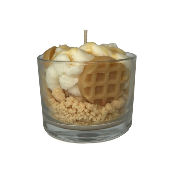 Waffles whipped cream/χειροποιητο κερι-210gr - αρωματικά κεριά