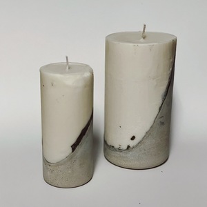 Αρωματικό κερί σόγιας σε συνδυασμό με τσιμέντο - Μικρό μέγεθος - αρωματικά κεριά, vegan friendly, vegan κεριά