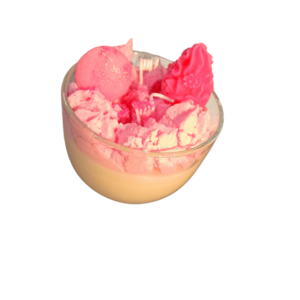 Κερί σόγιας cupcake love - αρωματικά κεριά, δώρο έκπληξη, κεριά σε βαζάκια, δωρο για επέτειο, δώρο γεννεθλίων
