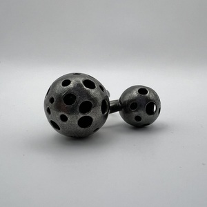 Black Planet Sphera δαχτυλίδι οξειδωμένο ασήμι 925 Μ - ασήμι 925, γεωμετρικά σχέδια, χειροποίητα, σταθερά - 4