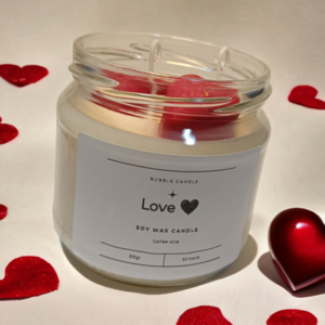 Κερί σόγιας 300gr sweet heart - αρωματικά κεριά, αγ. βαλεντίνου, δωρο για επέτειο - 4