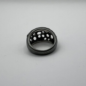Black Planet Dome δαχτυλίδι οξειδωμένο ασήμι 925 - ασήμι 925, γεωμετρικά σχέδια, σταθερά - 5