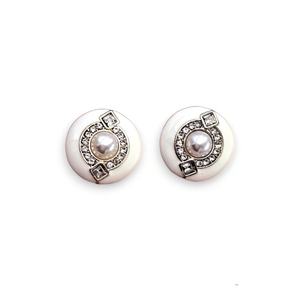 Vintage square white earings/ vintage σκουλαρίκια μπορούν να φορεθούν τόσο σε μια καθημερινή , επίσημη περίσταση όσο και ως νυφικό κόσμημα. - ασήμι, ορείχαλκος, καρφωτά, boho, νυφικά