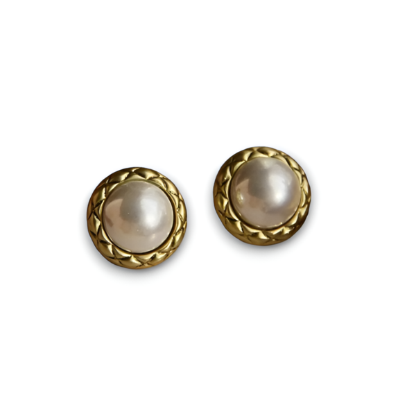 Vintage pearl white earings/ vintage σκουλαρίκια αριστοκρατικά - ασήμι, ορείχαλκος, καρφωτά, νυφικά, φθηνά