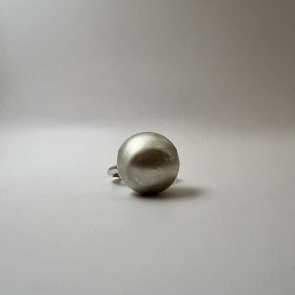 Silver Sphera mat δαχτυλίδι ασήμι 925 - ασήμι 925, γεωμετρικά σχέδια, χειροποίητα, σταθερά - 2