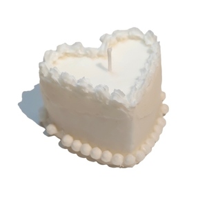 Heart Cake Candle με αρώμα της επιλογής σας ( 140gr., 5εκ. Ύψος, 8εκ. Πλάτος ) - αρωματικά κεριά, αρωματικό, αγ. βαλεντίνου, δωρο για επέτειο