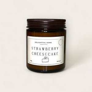 Strawberry Cheesecake Αρωματικό Κερί Limited Edition - αρωματικά κεριά, αγ. βαλεντίνου, δωρο για επέτειο