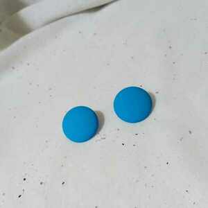 Γαλάζια σκουλαρίκια - vintage, plexi glass, ρετρό, μεγάλα, φθηνά - 4