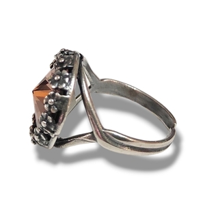 Δαχτυλίδι με κρύσταλλο swarovski - ημιπολύτιμες πέτρες, ορείχαλκος, επάργυρα, swarovski, αυξομειούμενα - 2