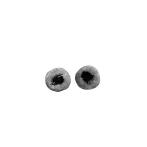 Mavrato Grey & Black Χειροποίητα Καρφωτά Σκουλαρίκια Πολυμερικού Πηλού - πηλός, ατσάλι, μεγάλα