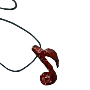 Κρεμαστό Χειροποίητο Κόκκινη Νότα - ορείχαλκος, κοντά, φθηνά
