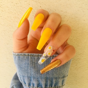 Press On Nails - Sunflower - 4