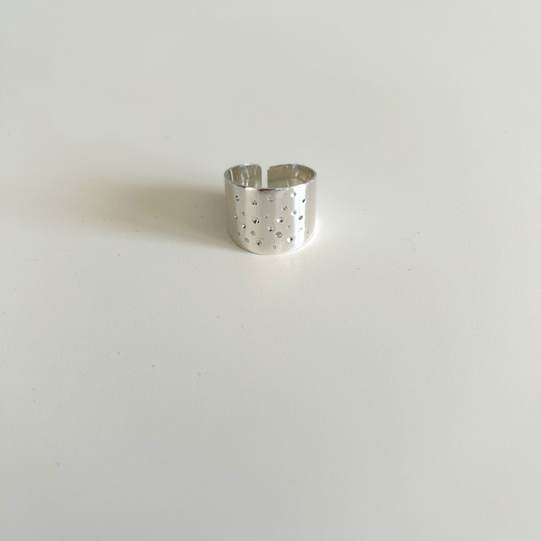 Hollow| Ασήμι 925 χειροποίητο δαχτυλίδι - ασήμι 925, γεωμετρικά σχέδια, επιπλατινωμένα, αυξομειούμενα, φθηνά - 3