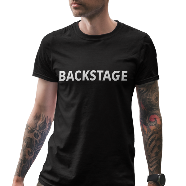 BACKSTAGE - t-shirt, unisex gifts, 100% βαμβακερό - 2