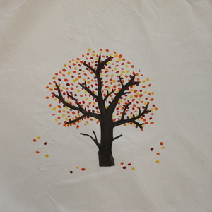 Φθινοπωρινό Δέντρο - ύφασμα, ώμου, tote - 2