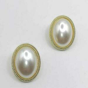 Vintage pearl earring - ατσάλι