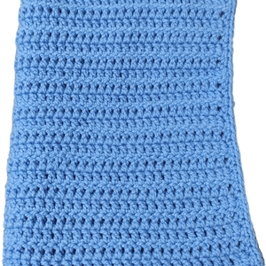Αφράτη μωρουδιακή χειροποίητη κουβέρτα 100% ακρυλική 113cm x 80cm - ΜΠΛΕ - αγόρι, κουβέρτες - 2