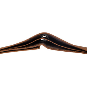 Ανδρικό μικρό χειροποίητο δερμάτινο πορτοφόλι Toya σε καφέ χρώμα - δέρμα - 3