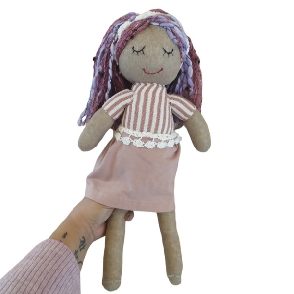 Λαμπάδα με χειροποίητη κούκλα 41 cm - κορίτσι, λαμπάδες, λούτρινα, για παιδιά, κούκλες - 5
