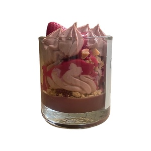 Χειροποίητο αρωματικό κερί σόγιας με άρωμα σοκολατένια brownies & άγρια berries 250gr. - κερί, αρωματικά κεριά, κεριά, κεριά σε βαζάκια