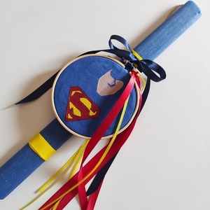 Superman Πασχαλινή λαμπάδα - για παιδιά, για ενήλικες, για εφήβους, σούπερ ήρωες