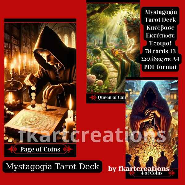 Mystagogia Tarot Deck - DIY, κάρτες