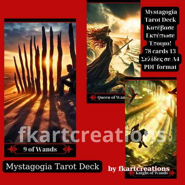 Mystagogia Tarot Deck - DIY, κάρτες - 2