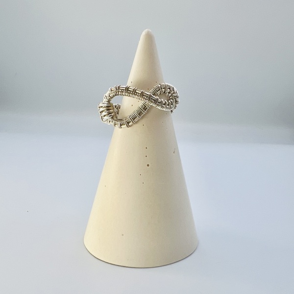 Επάργυρο Δαχτυλίδι Infinity Weave - ασήμι, επάργυρα, άπειρο, σταθερά, για γάμο - 4