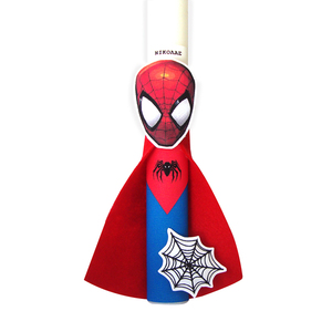 Λαμπάδα "Spiderman" με όνομα παιδιού 30εκ. - αρωματική - αγόρι, λαμπάδες, για παιδιά, σούπερ ήρωες, προσωποποιημένα