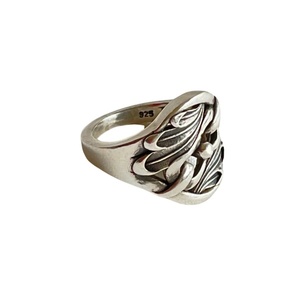Δαχτυλίδι ασημένιο chevalier χειροποίητο οξειδωμένο σε πρωτότυπο σχήμα. - ασήμι 925, unisex, boho, σταθερά, πρωτότυπα δώρα