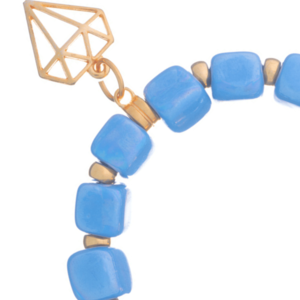 Κεραμικό Ανοιχτό Μπλε Βραχιόλι | The Gem Stories Jewelry - ασήμι, ημιπολύτιμες πέτρες, επιχρυσωμένα, χεριού, αυξομειούμενα - 2