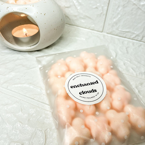 Enchanted Clouds Άρωμα Cotton Candy 16 Τεμάχια 74γρ. Wax Melts από 100% Κερί Σόγιας Χειροποίητα - κερί σόγιας, αρωματικά έλαια, αρωματικά χώρου, waxmelts, soy wax - 2