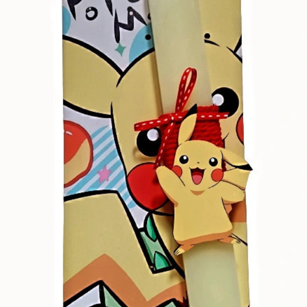 Αρωματική λάμπαδα 'pokemon' - λαμπάδες, για παιδιά, για εφήβους, ήρωες κινουμένων σχεδίων